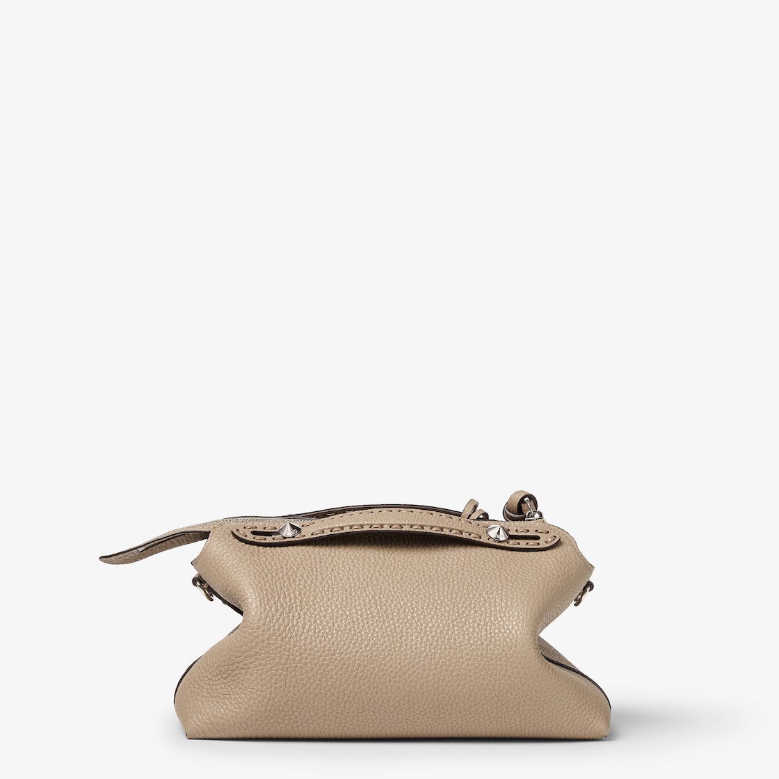 FENDI By The Way Selleria Medium Dove gray Selleria bag with 192 hand-sewn topstitches - Image 2